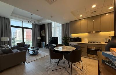 Fully Furnished 1BR | Balcony View | Meydan